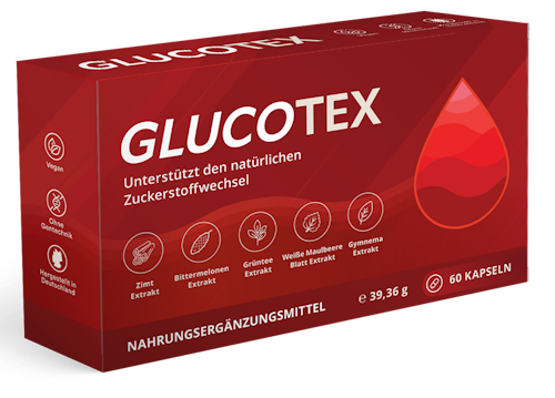 Glucotex Capsule Packaging – 60 Capsules